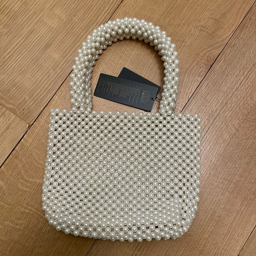 Forever21 Pearl Beaded Handbag